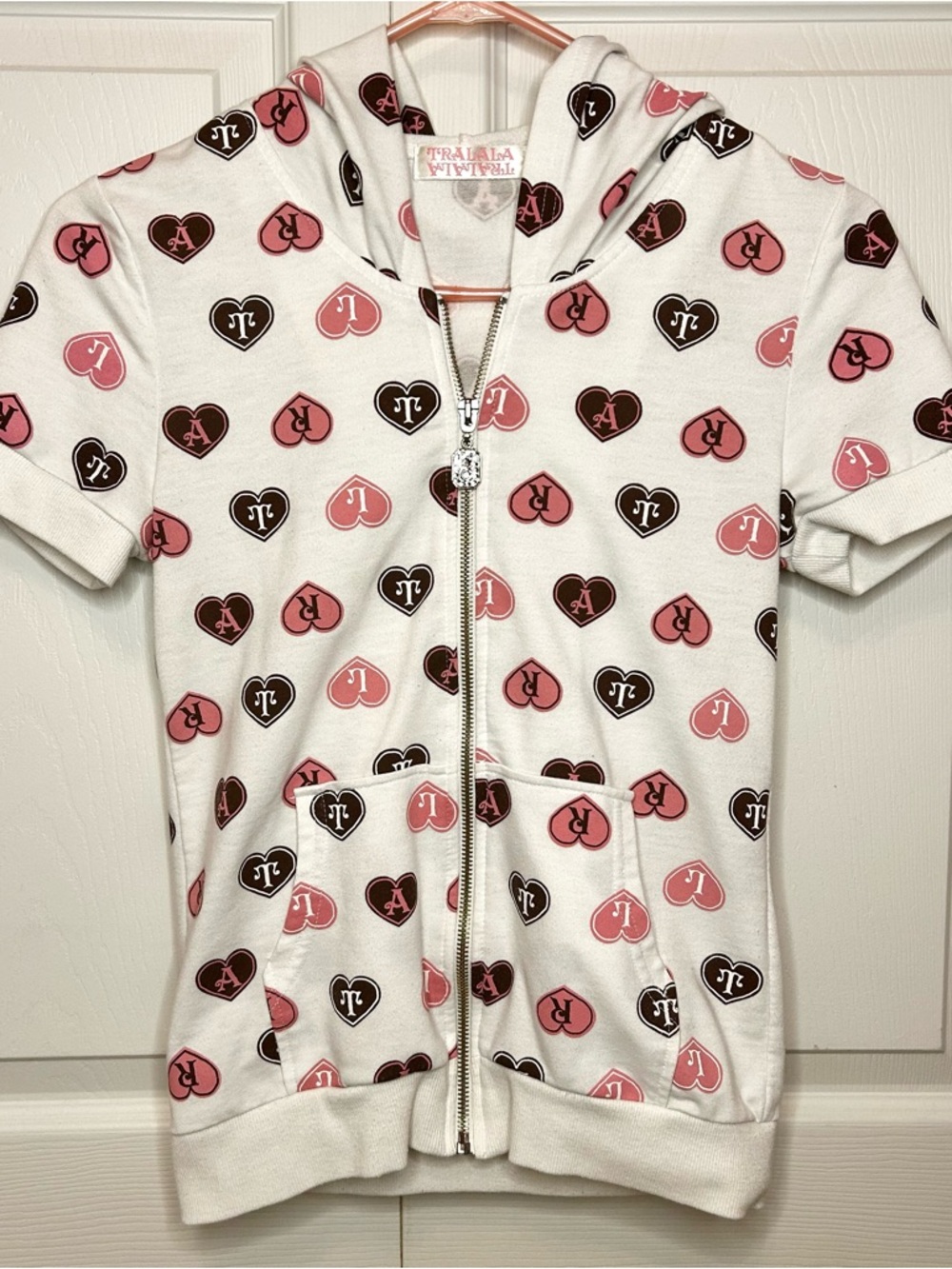 Liz Lisa Tralala Himekaji monogram short sleeve zip up top 💗